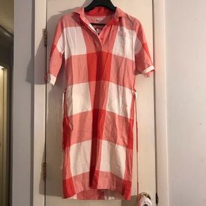 Gingham Shirt Dress